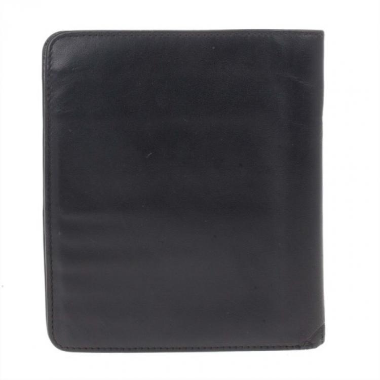 Pre Owned S.T. Dupont Black Leather Line D Wallet