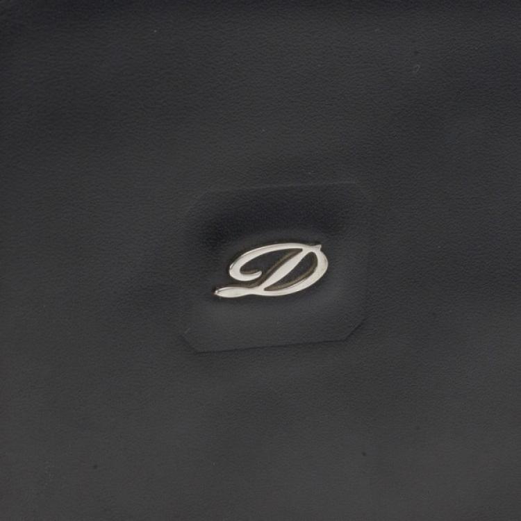 Pre Owned S.T. Dupont Black Leather Line D Wallet