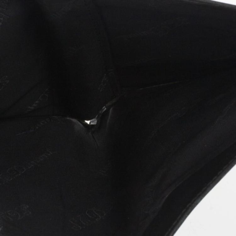 Pre Owned S.T. Dupont Black Leather Line D Wallet