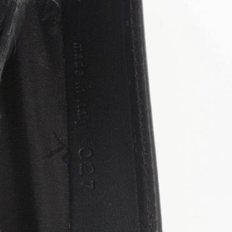 Pre Owned S.T. Dupont Black Leather Line D Wallet
