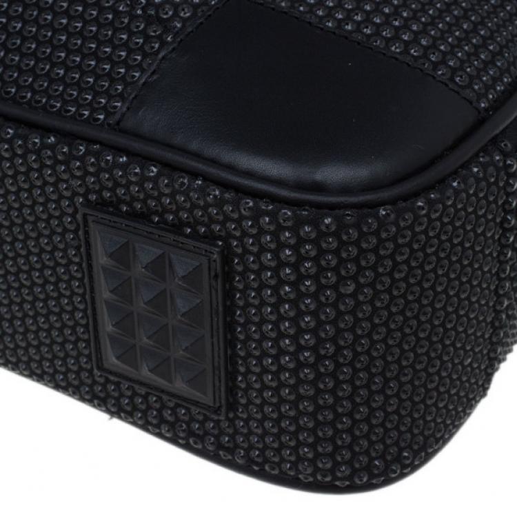 Pre Owned S.T. Dupont Black Leather Laptop Bag