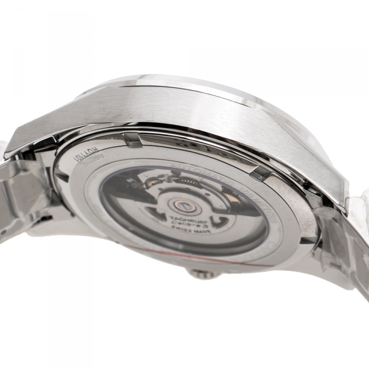 Pre Owned Tag Heuer Blue Stainless Steel Carrera Caliber 5 WAR201E.BA0723 Men's Wristwatch 41 mm