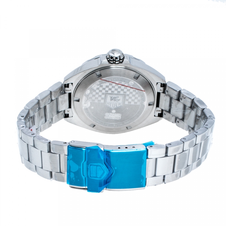 Pre Owned Tag Heuer White Stainless Steel Formula 1 WAZ1114.BA0875 Men's Wristwatch 41 mm