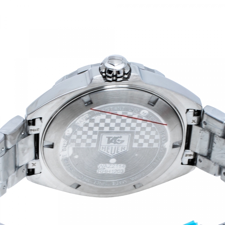 Pre Owned Tag Heuer White Stainless Steel Formula 1 WAZ1114.BA0875 Men's Wristwatch 41 mm