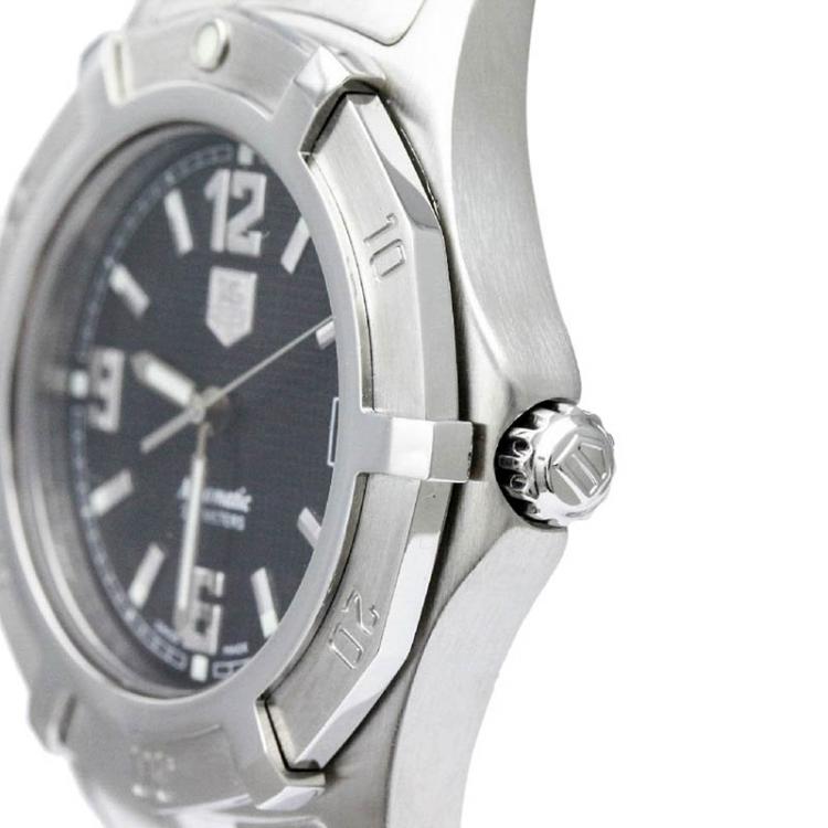 مملوكة مسبقًا Tag Heuer Black Stainless Steel 2000 Exclusive Men's Wristwatch 37MM