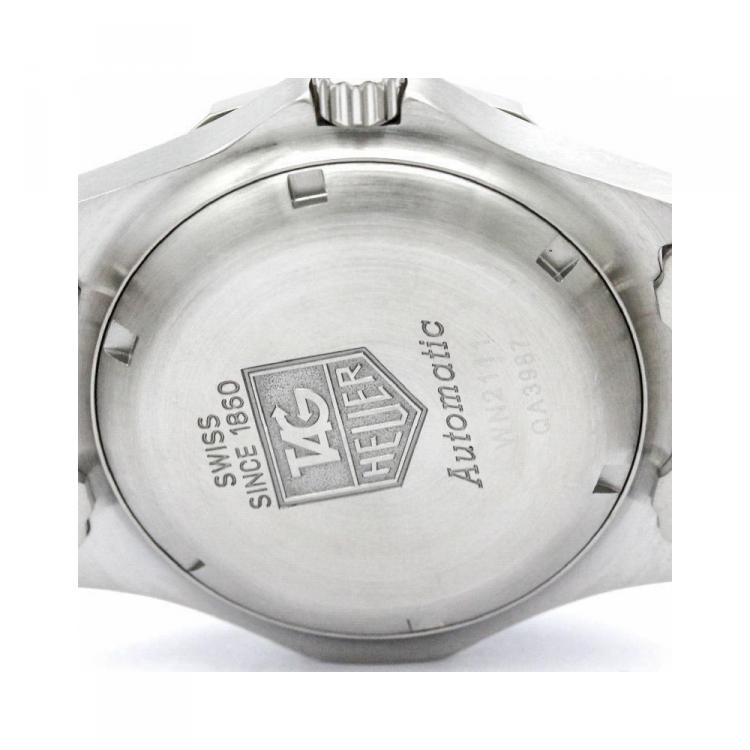 مملوكة مسبقًا Tag Heuer Black Stainless Steel 2000 Exclusive Men's Wristwatch 37MM