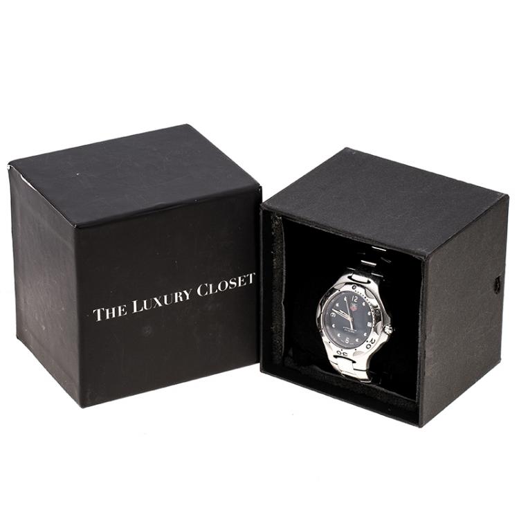 Pre Owned Tag Heuer Blue Stainless Steel Kirium WL1310 Men's Wristwatch 39 mm