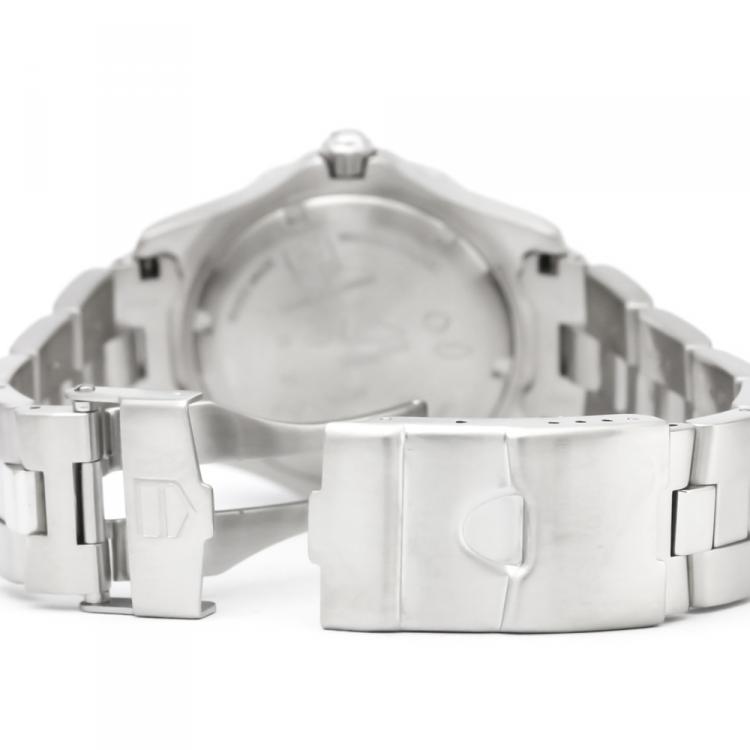 Pre Owned Tag Heuer Green Stainless Steel 2000 Series Men's Wristwatch 38MM