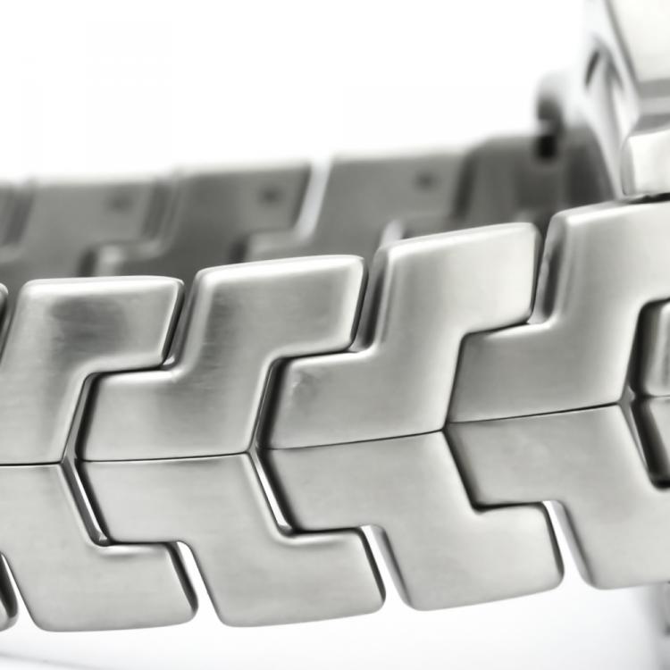 Pre Owned Tag Heuer Silver Stainless Steel Link Men's Wristwatch 39MM