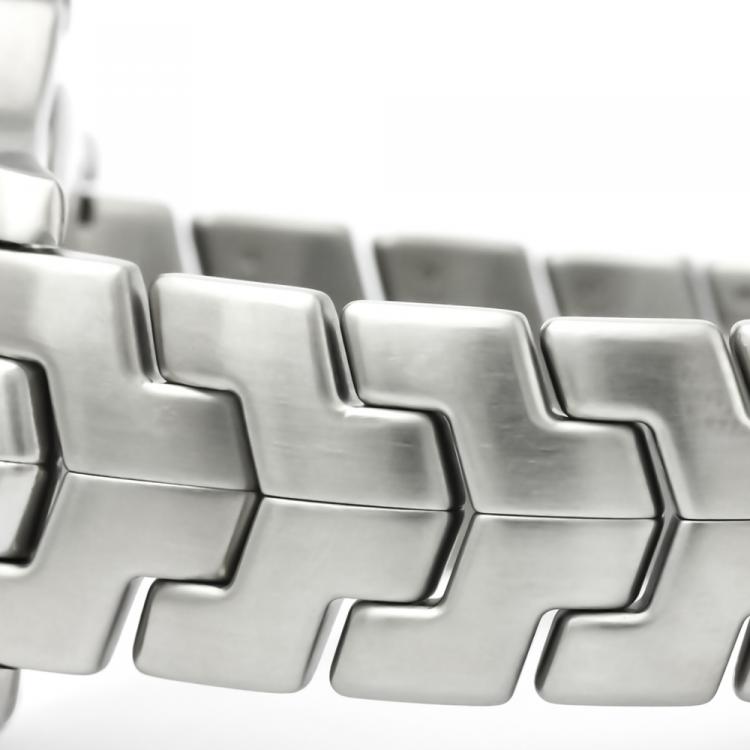 Pre Owned Tag Heuer Silver Stainless Steel Link Men's Wristwatch 39MM