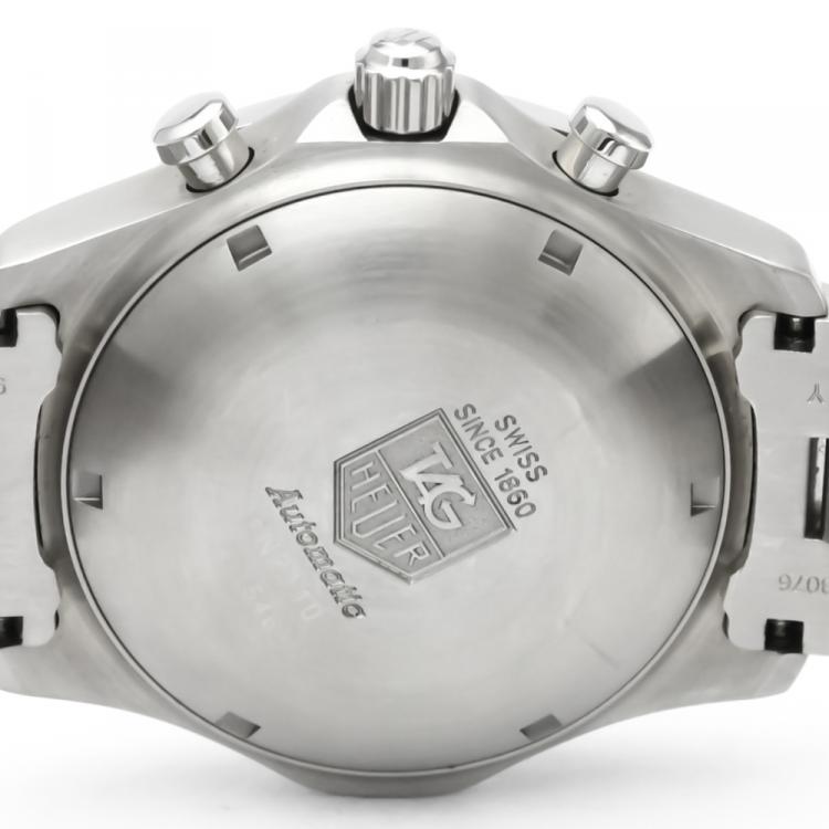 Pre Owned Tag Heuer Silver Stainless Steel 2000 Exclusive Men's Wristwatch 41MM