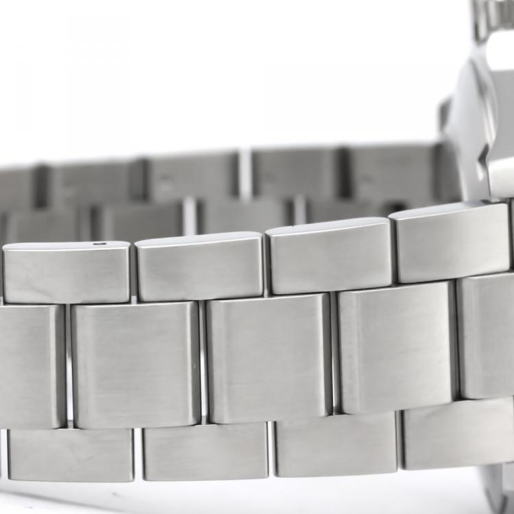 Pre Owned Tag Heuer Silver Stainless Steel Aquaracer Men's Wristwatch 40MM