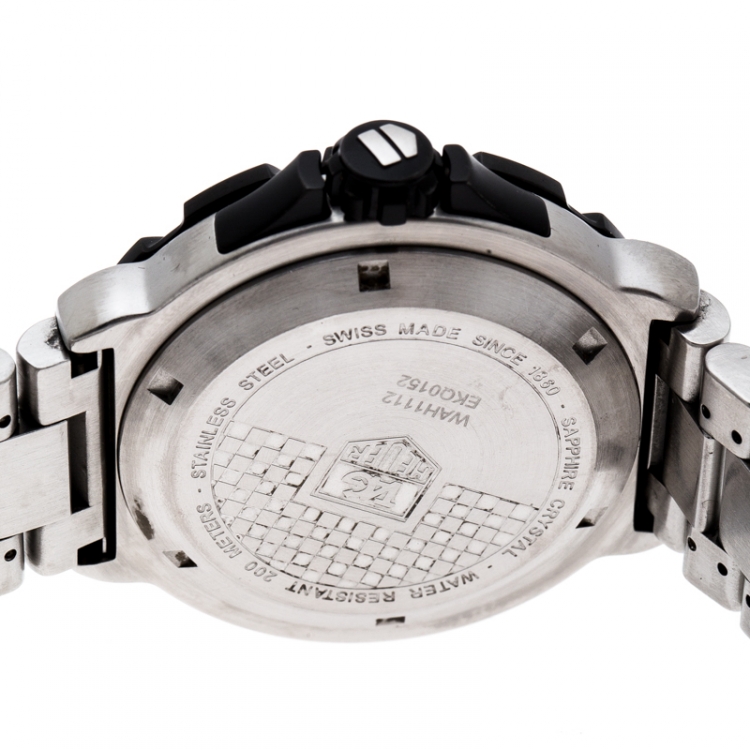 Pre Owned Tag Heuer Red Stainless Steel Formula 1 WAH1112 Men's Wristwatch 41 mm