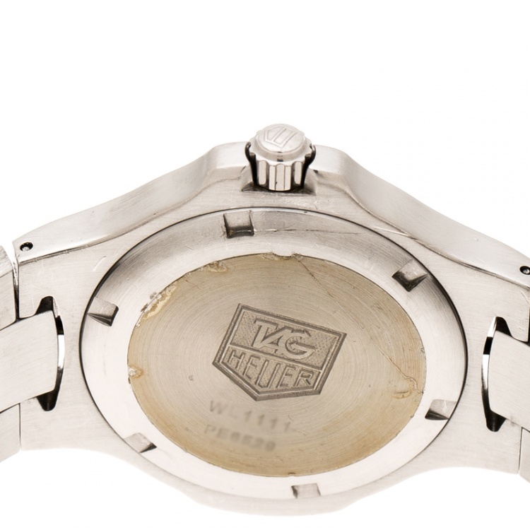 Pre Owned Tag Heuer Grey Stainless Steel Kirium WL1111 Men's Wristwatch 40 mm
