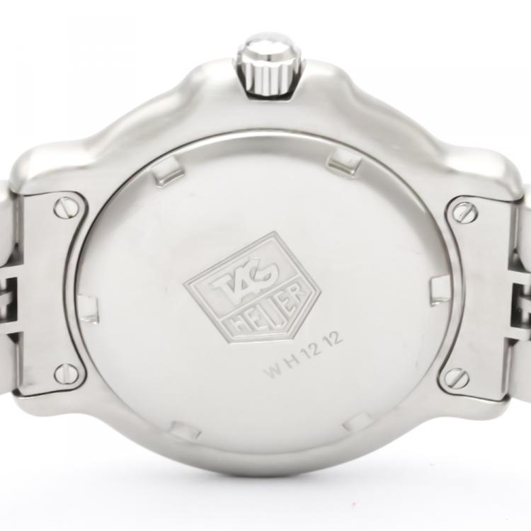 Pre Owned Tag Heuer Gray Stainless Steel 6000 Series Men's Wristwatch 35MM