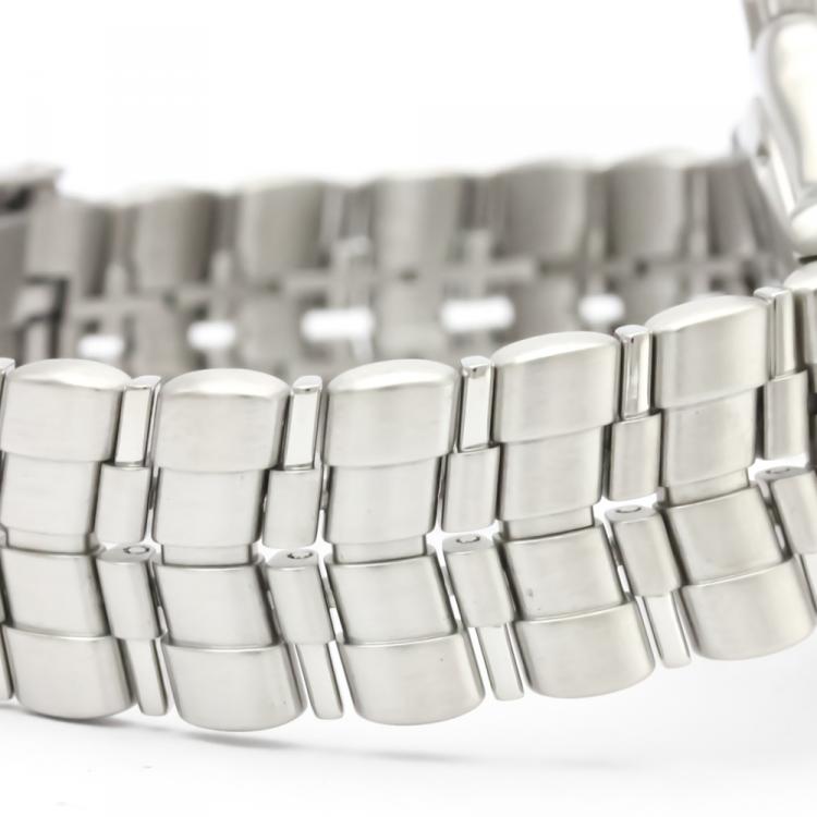 Pre Owned Tag Heuer Gray Stainless Steel 6000 Series Men's Wristwatch 35MM