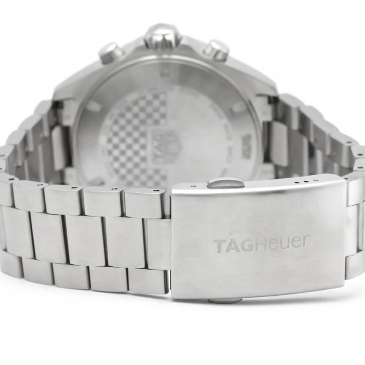 Pre Owned Tag Heuer Blue Stainless Steel Formula 1 Chronograph CAZ101K Men's Wristwatch 43MM