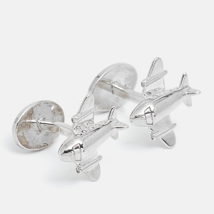 Pre Owned Tiffany & Co.  Airplane Sterling Silver Cufflinks