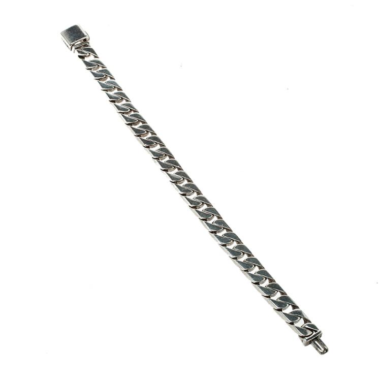 Pre Owned Tiffany & Co. Silver Curb Link Bracelet