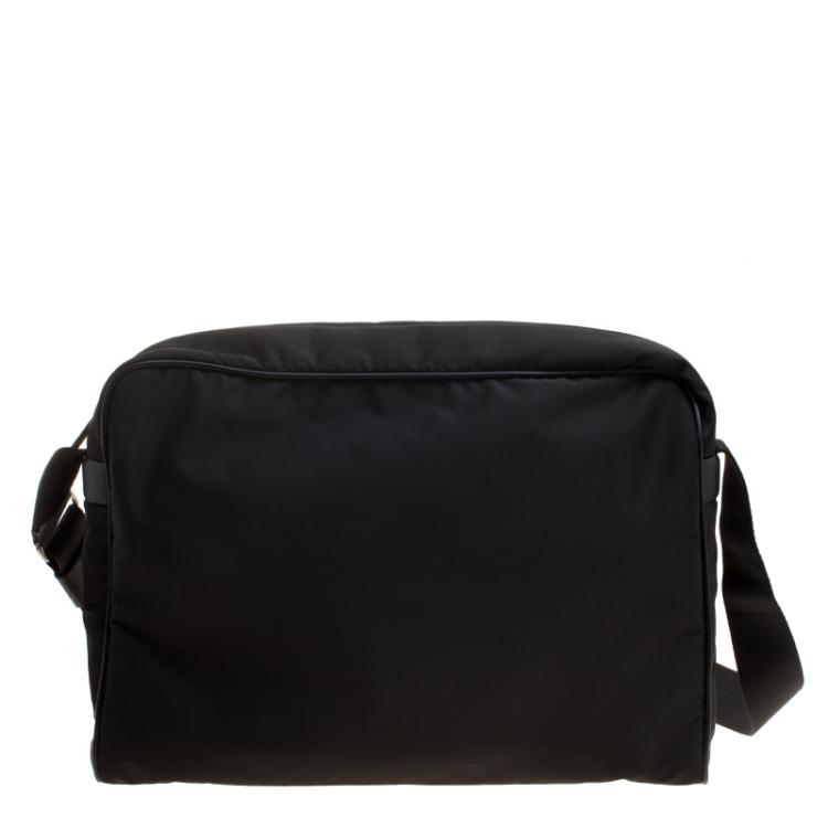Pre Owned Tod's Black Nylon Messenger Bag