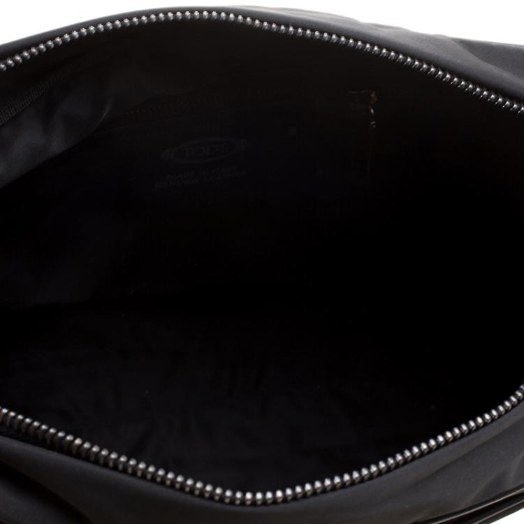 Pre Owned Tod's Black Nylon Messenger Bag