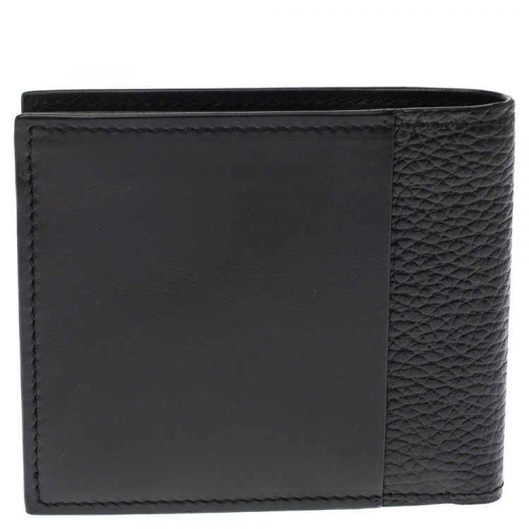 Pre Owned Tod's Black Leather Bifold Wallet