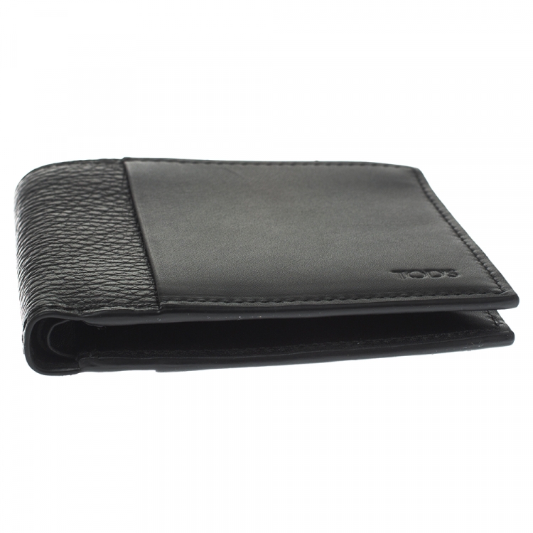 Pre Owned Tod's Black Leather Bifold Wallet