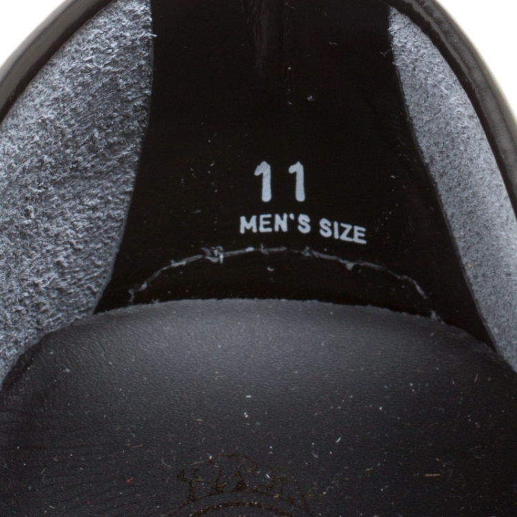 مملوكة مسبقًا Tod's Black Leather Penny Loafers Size 45.5