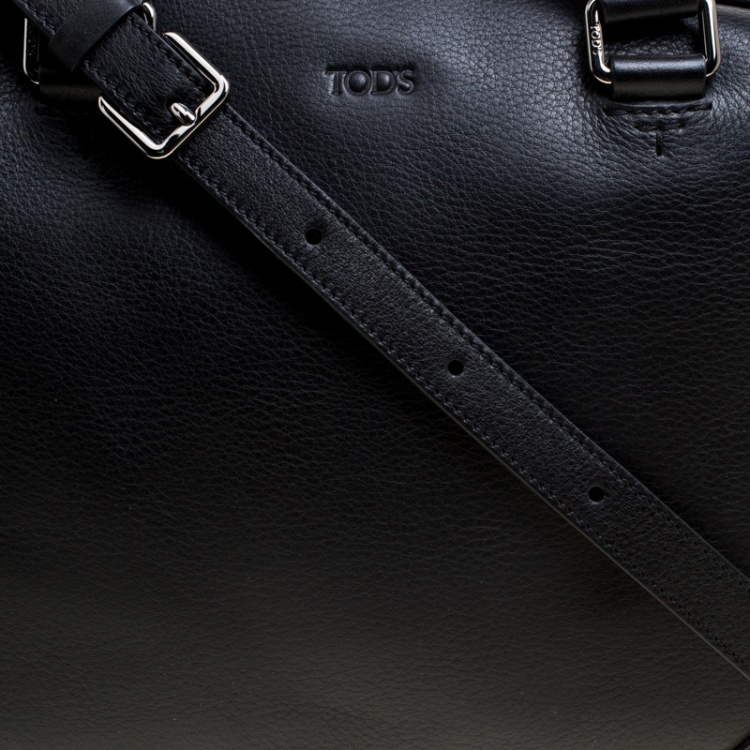 Pre Owned Tod's Black Leather Briefcase 