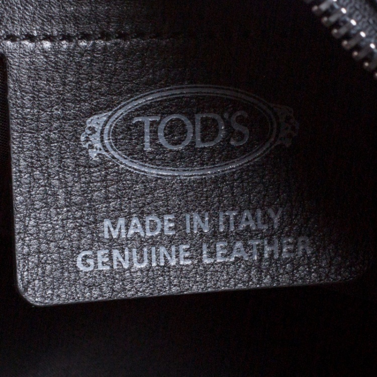 Pre Owned Tod's Black Leather Briefcase 
