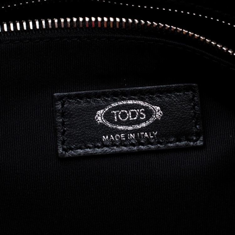 Pre Owned Tod's Dark Brown Leather Envelope Bag