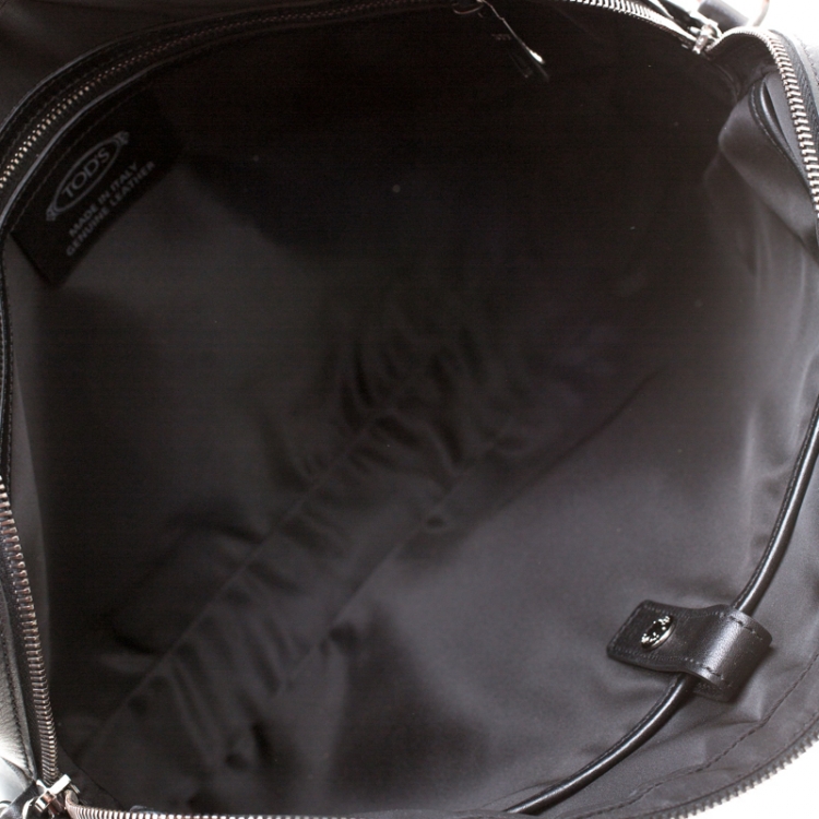 Pre Owned Tod's Black Leather Gommini Briefcase