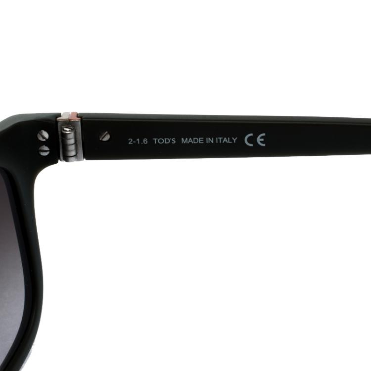 Pre Owned Tod's Grey TO164F 94B Wayfarer Sunglasses