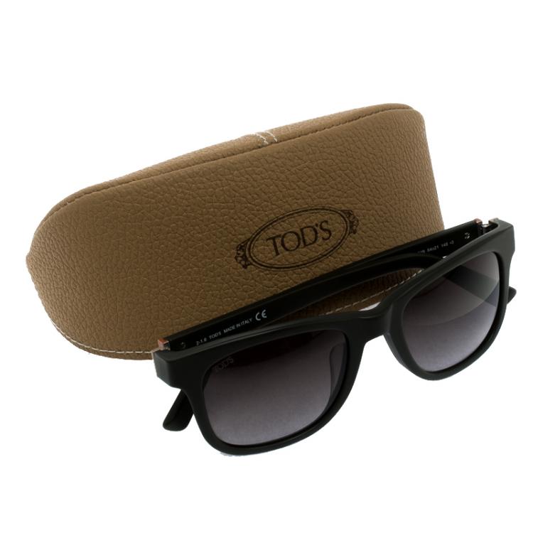 Pre Owned Tod's Grey TO164F 94B Wayfarer Sunglasses