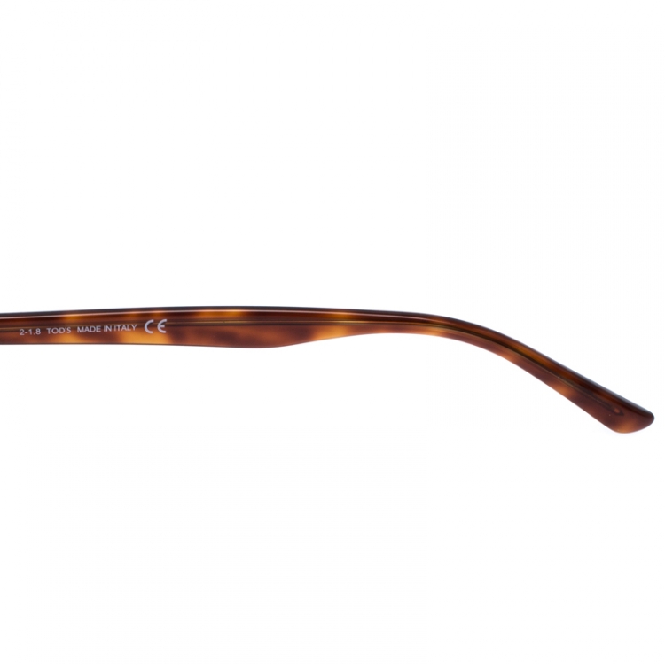 Pre Owned Tod's Brown/Green Lens TO 178 Wayfarer Sunglasses