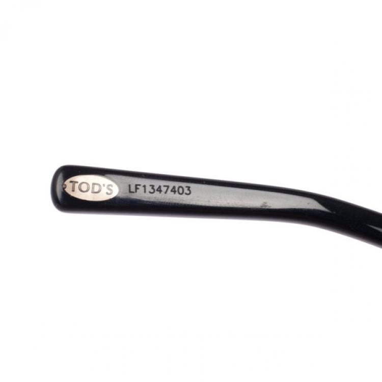 Pre Owned Tod's Black TO0024 Men Aviators