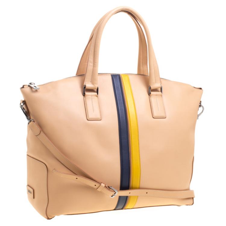 Pre Owned Tod's Beige Leather Large Shopping Tote