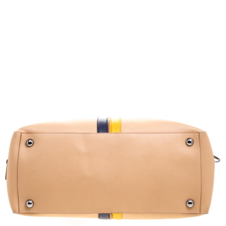 Pre Owned Tod's Beige Leather Large Shopping Tote