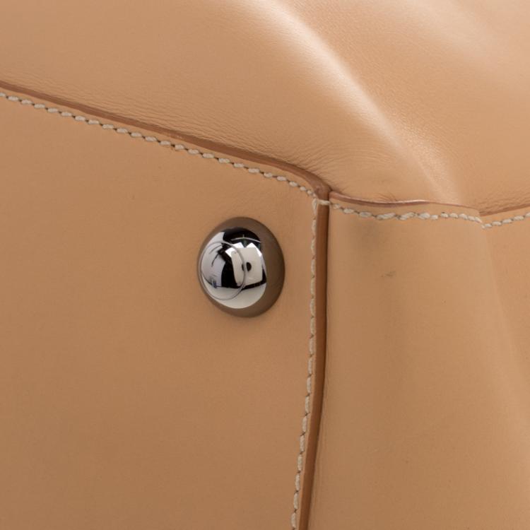 Pre Owned Tod's Beige Leather Large Shopping Tote