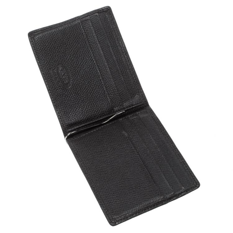 Initials Insignia  Clip billfold wallet black - CH Carolina