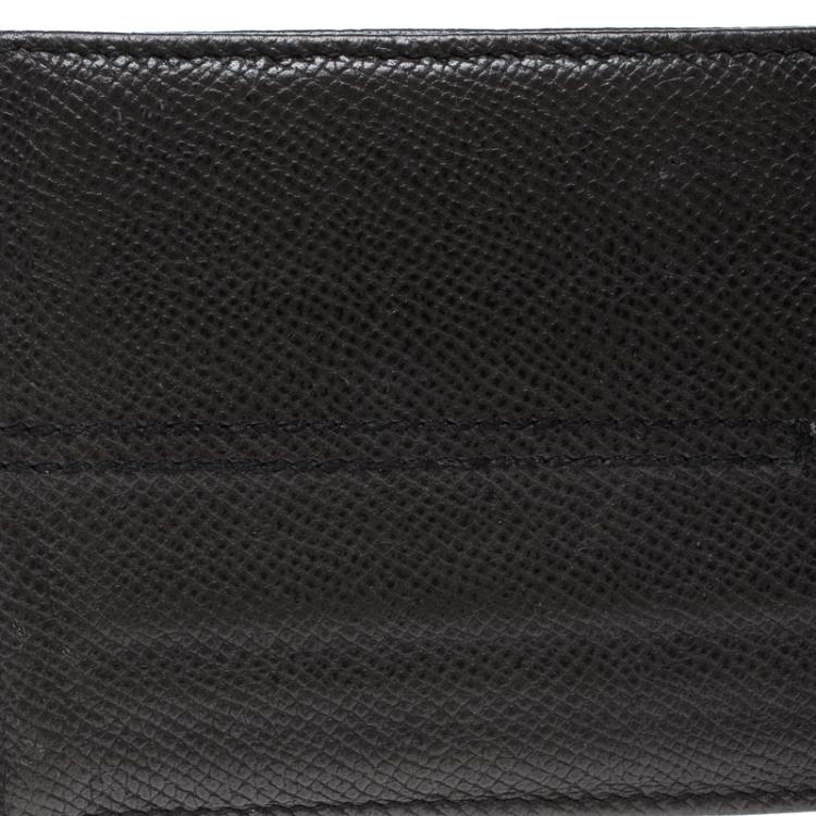 Pre Owned Tod's Dark Grey Leather Money Clip Wallet