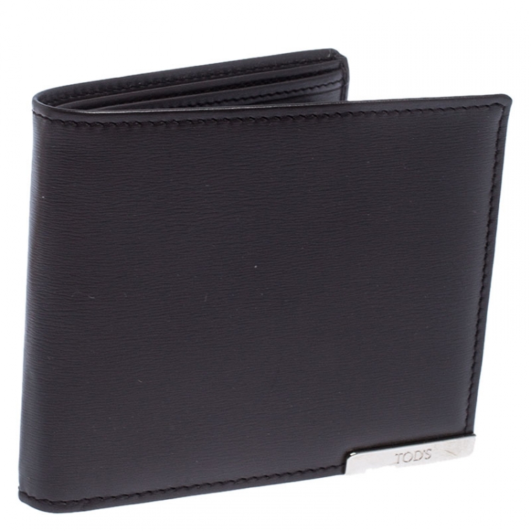 Pre Owned Tod's Brown Leather Bifold Wallet