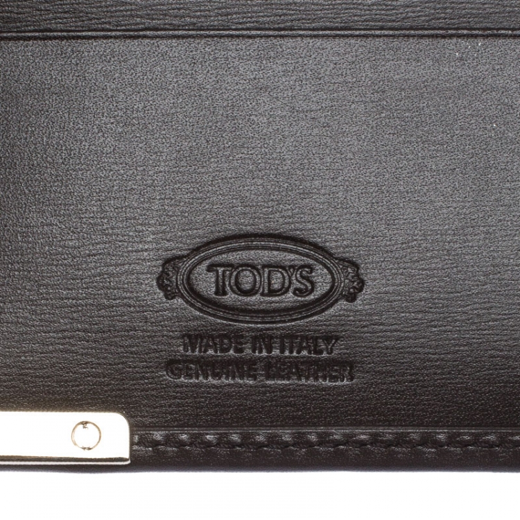 Pre Owned Tod's Brown Leather Bifold Wallet