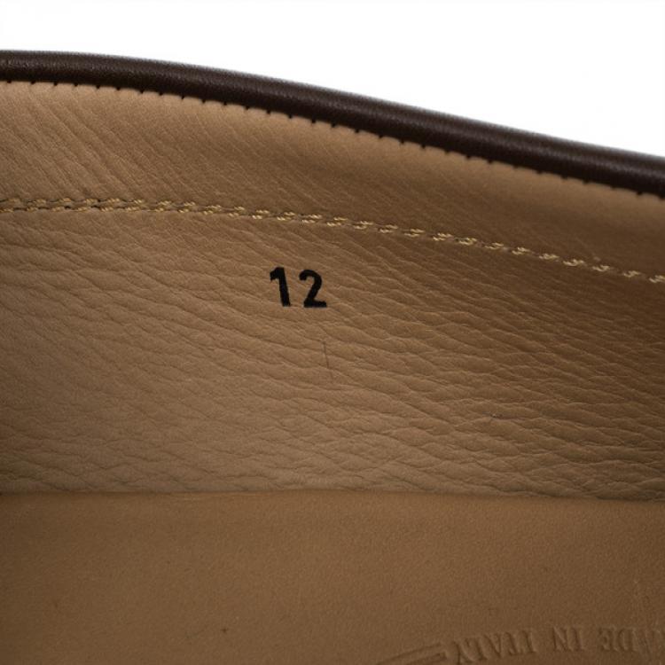 Pre Owned Tod's Brown Leather Loafers Size 46
