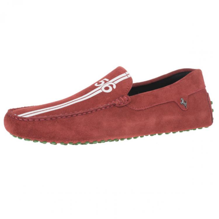 Tod's for Ferrari Red Suede No.56 