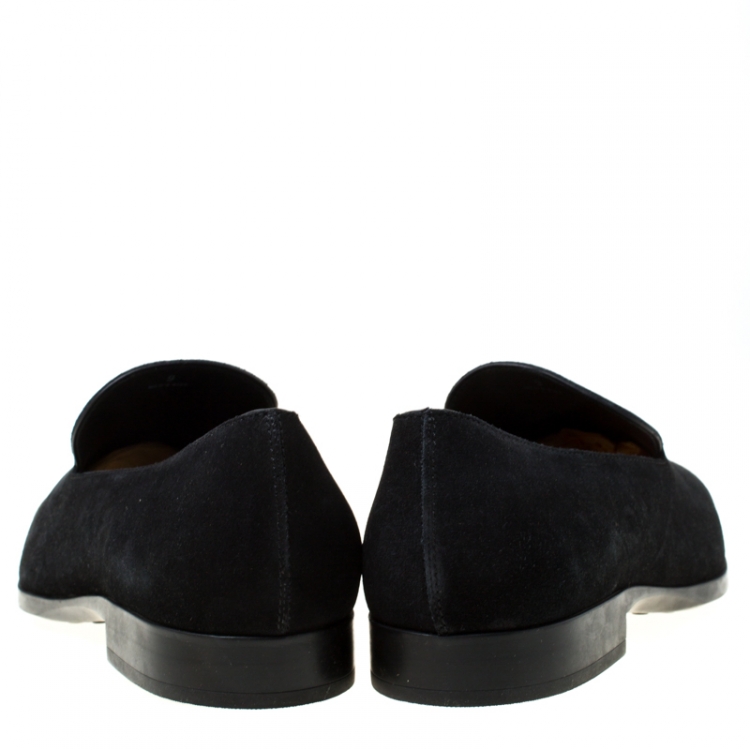 مملوكة مسبقًا Tod's Black Suede Loafers Size 44