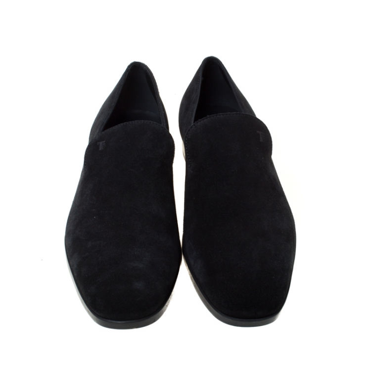 مملوكة مسبقًا Tod's Black Suede Loafers Size 44