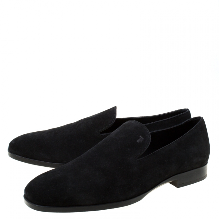 مملوكة مسبقًا Tod's Black Suede Loafers Size 44