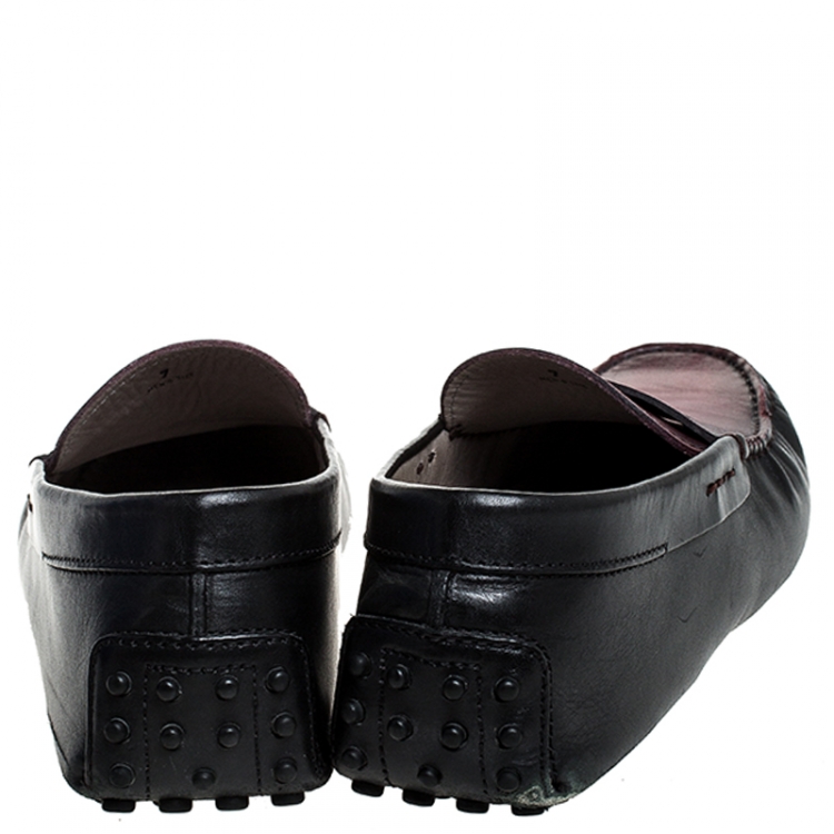 Pre Owned Tod’s Two Tone Leather Penny Loafers Size 41