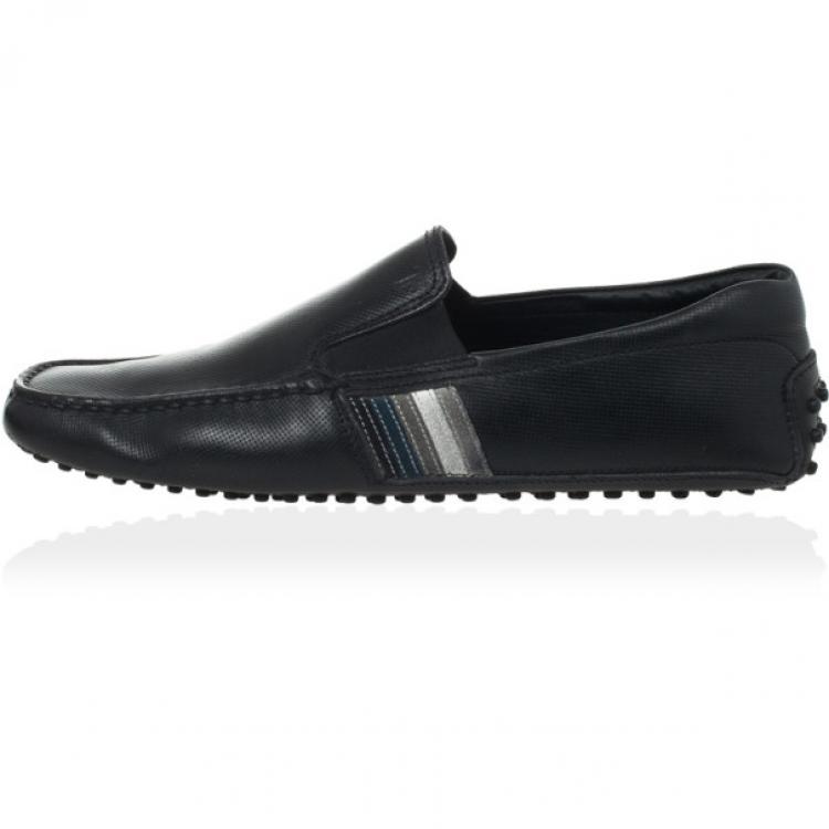 Pre Owned Tod's Black Leather Loafers Size 41